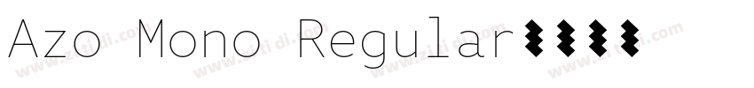 Azo Mono Regular字体转换